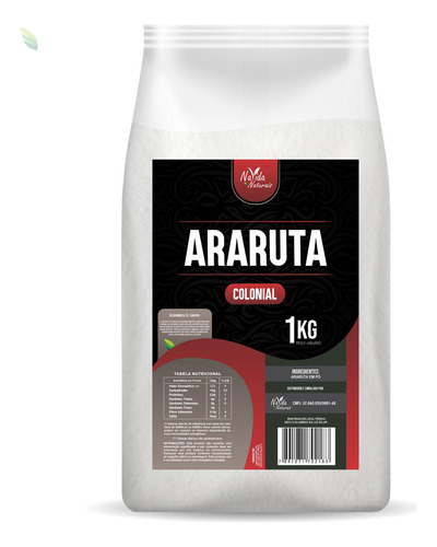 Fécula De Araruta 1kg - Navida Naturais - Sem Glúten