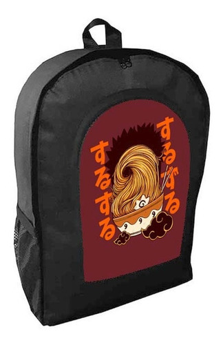 Mochila Negra  Naruto Shippuden Adulto / Escolar E2