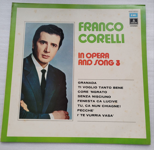 Franco Corelli In Opera And Song 3 Disco Lp Importado_