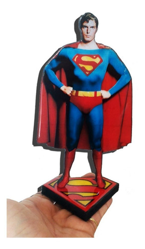 Superman 1978 Figuras 2d Mdf Con Base 22cm Unicas