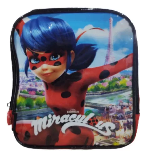 Lancheira Escolar Miraculous Ladybug Vermelha 12003 Dermiwil