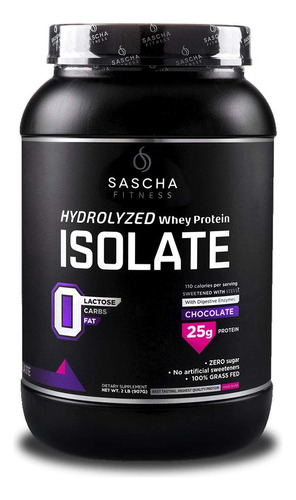 Proteina Isolate Sascha Fitness Chocolate (986g)