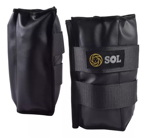 Tobillera Con Peso 2 Kg Sol Gym Rerforzadas Regulables X Par