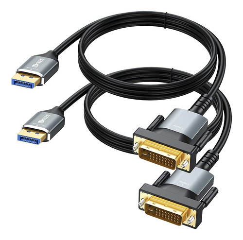 Ukyeeisplay - Cable Displayport A Dvi De 6 Pies, 2 Unidades,