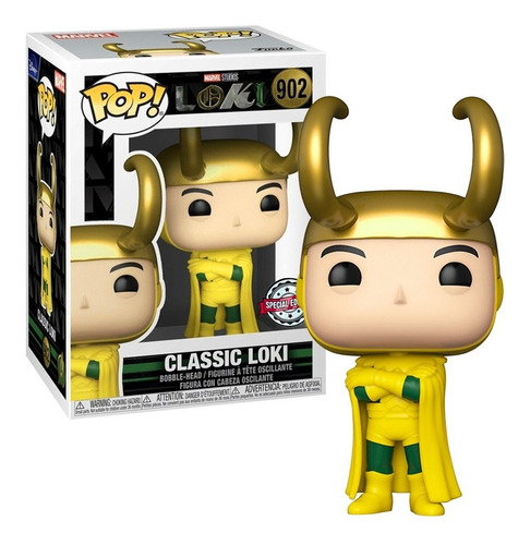 Boneco Funko Pop Loki Clássico 902 Marvel Studios Original