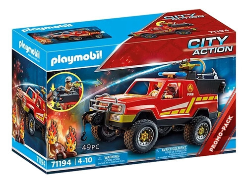 Playmobil City Action Camion De Bomberos Pm71194