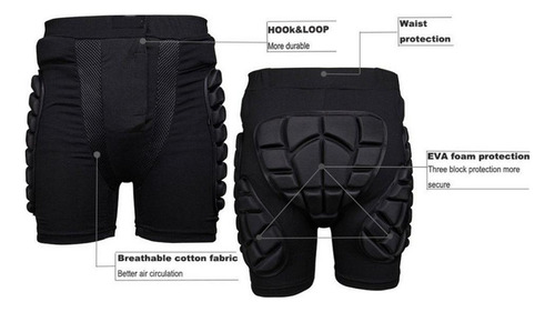 Hip Pad Ski Pants Hombres Pantalones Cortos De Potección