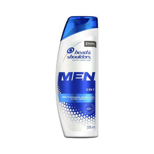 Shampoo Head And Shoulders 3 En 1 For Men 375 Ml