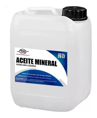 Aceite Mineral 80 Nf - Vaselina Líquida  20 Litros