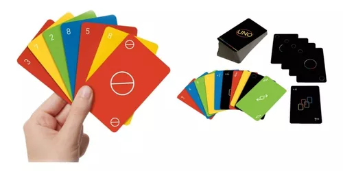 Uno Minimalista Preto Black Jogo De Cartas Original Mattel