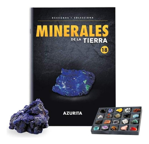 Colección Minerales Del Comercio # 18 Azurita +coleccionador