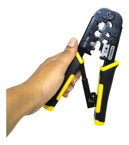 Ponchadora Pela Cable 3 En 1 Ref 96225 Stanley Rj11rj45rj12