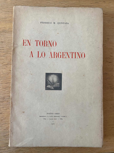 En Torno A Lo Argentino - Quintana, Federico