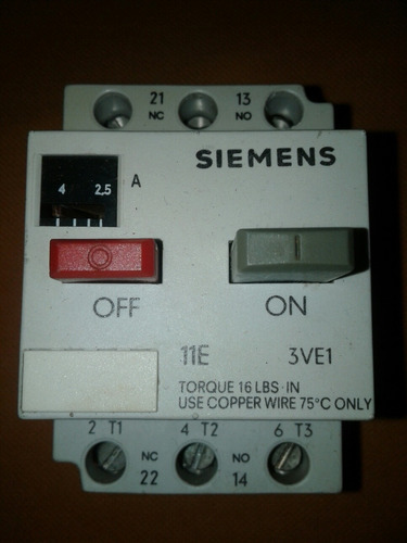 Guardamotor Siemens De 2.5 A 4amp