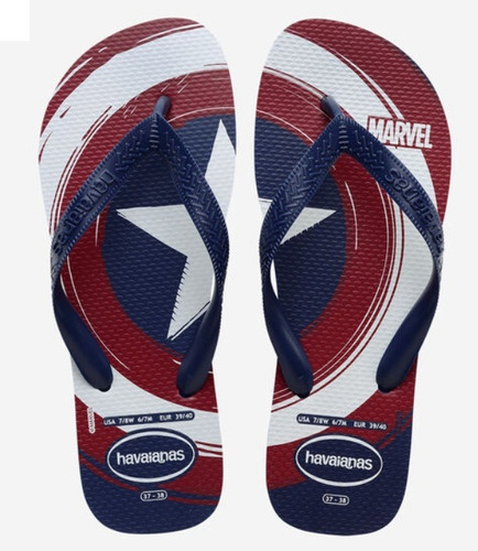 Ojotas Havaianas Marvel Personajes Playa Natacion Nene Niños