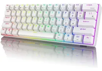 Comprar Teclado Mecanico 60% Rk Royal Kludge Rk61 Rgb Blanco