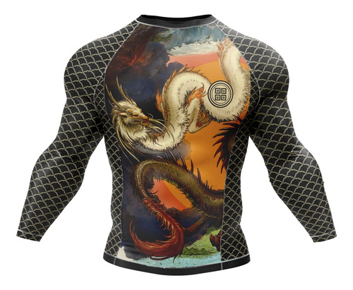 Imagem 1 de 4 de Rashguard Jiu Jitsu Luta Brasil Combate Cobra Naja Japonesa