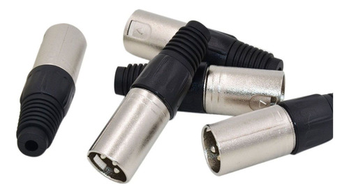 10 Conectores De Soldadura Xlr De 3 Pines, 5 Conectores Mach
