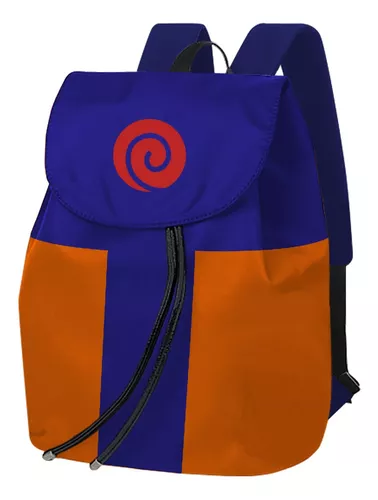 Mochila Uniforme Ninja Naruto Clã Uzumaki Jinchuriki Aldeia Folha