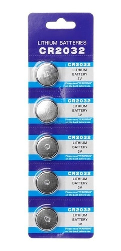 5x Pilas Micro Litio Bateria Boton Cr2032 3v