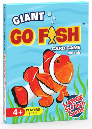 Juego De Cartas Giant Go Fish Para Niños Tarjetas Gran...