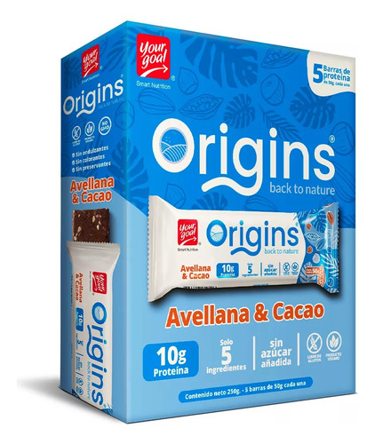 Box De 5 Barras Origins 10g - Your Goal