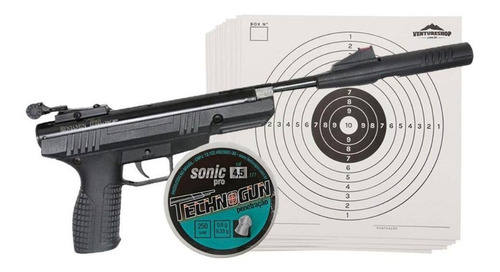 Pistola De Pressão Benjamin Bbp77 4.5mm Np Chumbinhos Alvos