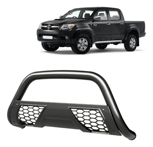 Parachoque Quebra Mato Preto Toyota Hilux 2006 À 2015