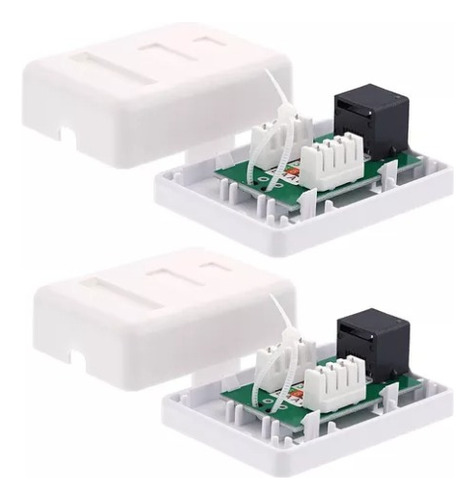 Roseta Rj45 Para Pared,5 Puerto Ethernet Cat6a