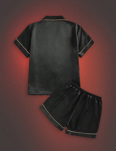 Batman Dc Conjunto De Pijama Ropa Para Dormir Short Satin