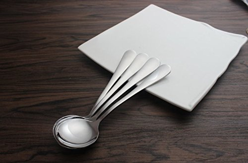 Kingsuper Set De Cuchara De Sopa De Mesa De Acero Inoxidable