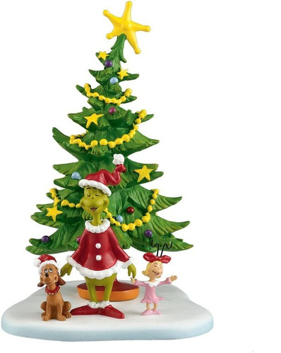 Grinch Villages Welcome Christmas Day  Figura Decorativ...