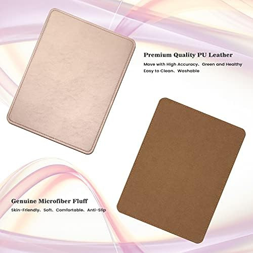 Mouse Pad De Piel Sintética Con Base De Microfibr