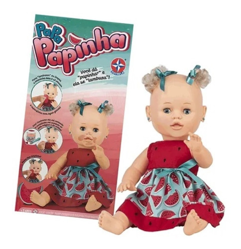 Boneca Papa Papinha De Melancia Com Acessorios Estrela