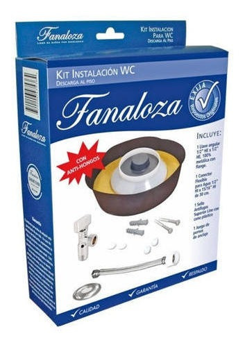 Kit De Instalacion Wc Fanaloza C/adaptador
