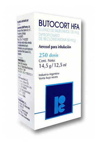 Butocort® Hfa Aerosol | Inhalador 250 Dosis