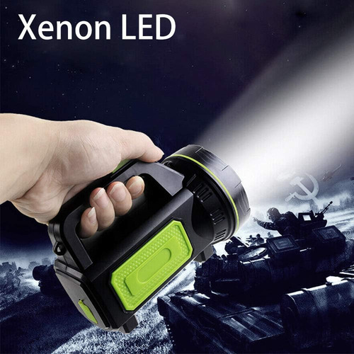 Foco Superbrillante, Linterna Recargable De 6000 Mah Con Luz