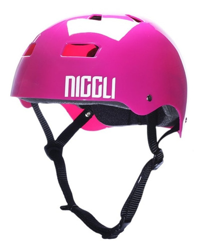 Capacete Niggli Pads Iron Pro Light - Rosa