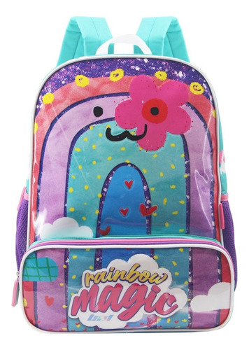 Mochila Escolar Niñas Nena Colegio Reforzada Jardin Grande