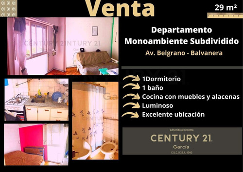 Venta De Estudio En Balvanera