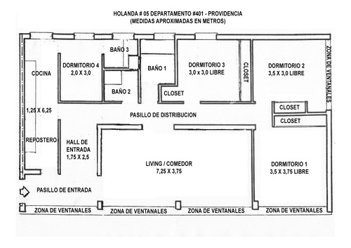 Amplísimo Departamento 130mt2 Pleno Providencia Pasos Metros