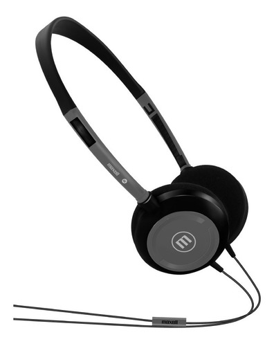 Audifonos Hp-200 Maxell Dynamic Ultralight Headphones Negros