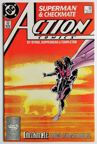 Action Comics 598 Dc 1988 1a Ap Checkmate Superman Byrne