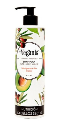Imagen 1 de 1 de Veganis Shampoo Nutri Boost Sublime Palta Oliva 400ml