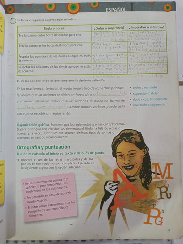 Libro Español 1 1er Grado Telesecundaria (Usado)