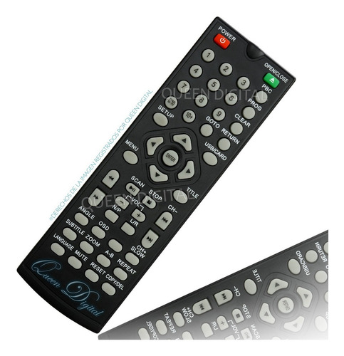 Control Remoto Para Dvd Embassy Ecosmart Videomax