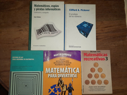 Matemática 5 Libros Gardner Babini Holt Pickover Y Otros E11