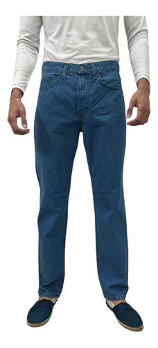 Pantalón Jeans Mezclilla Cimarron Recto Hombre 100% Algodón