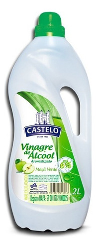 Vinagre De Alcool Maça Verde 6% Acidez Pet Castelo 2l