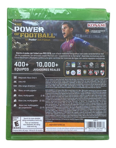 Imagen 2 de 3 de Pro Evolution Soccer 2019 - Pes 2019 - Xbox One - Open Box